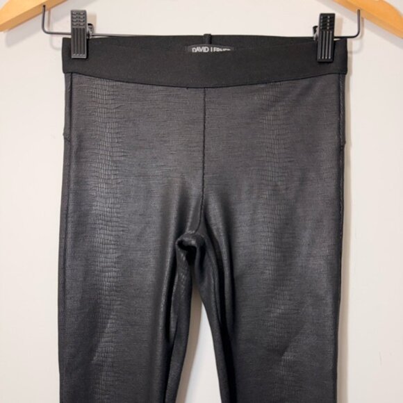 David Lerner Snake Print Black Leggings size XS - Picture 5 of 7